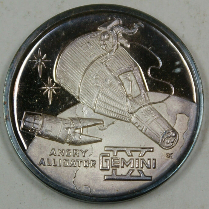 Gemini 9 Commemorative Silver Medal, Honoring History of American Men in Space