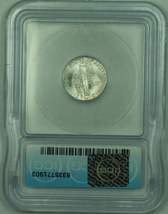 1942-D Mercury Silver Dime 10c Coin ICG MS 66 (Full Band) (53)