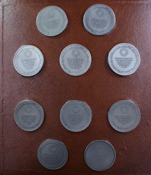 Franklin Mint The Official History of Colonial America Complete 50 Medal Set