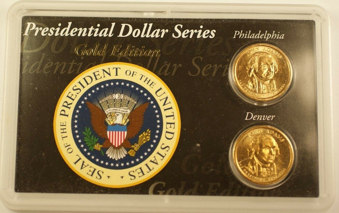 2007 P & D John Adams Presidential Uncirculated Set $1 Dollar Coins