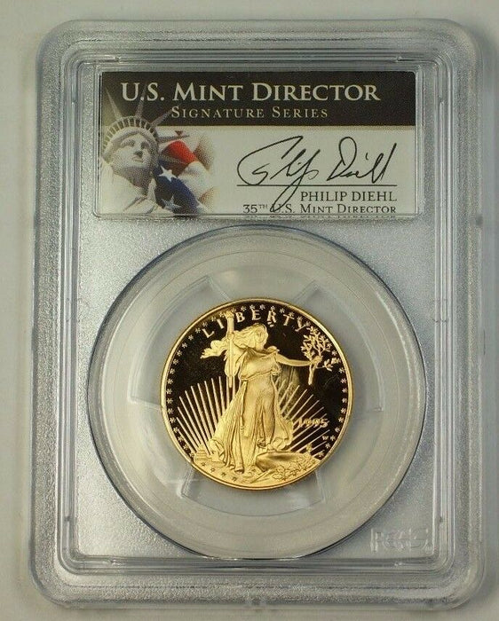 1999-W US $25 AGE American Gold Eagle Coin PCGS PR-69 DCAM Mint Director Sig