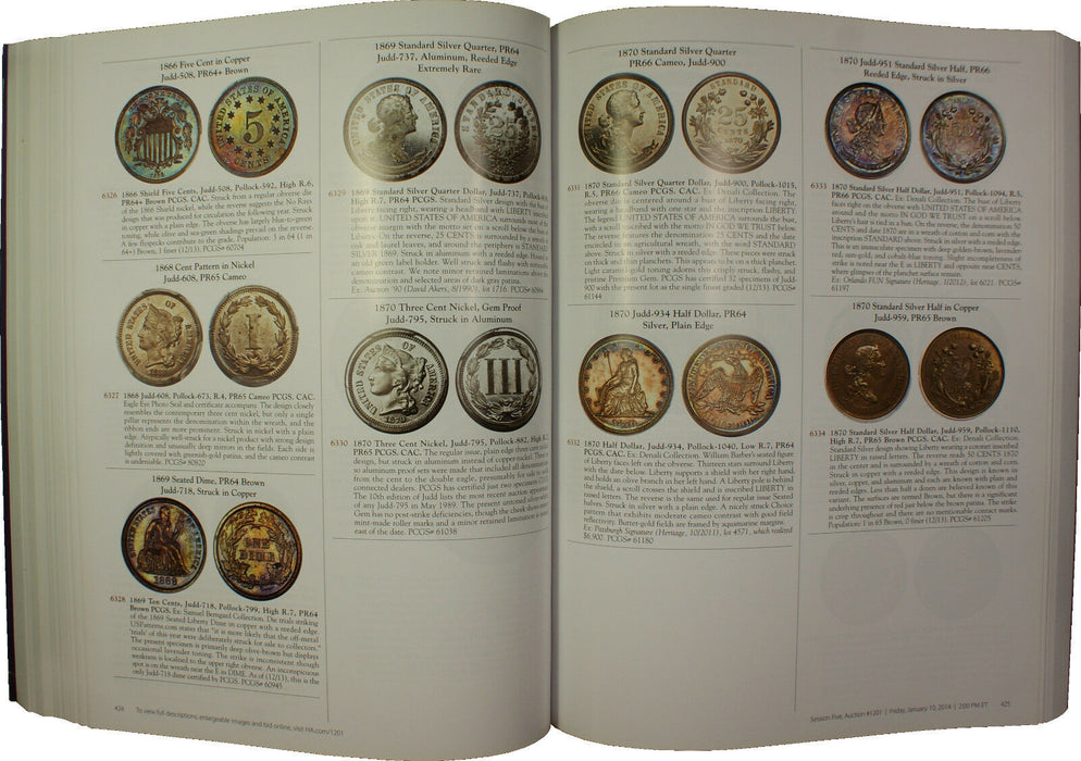 September 7-8 & 11 2016 U.S. Coin Auction Catalog #1239 Heritage (A83)