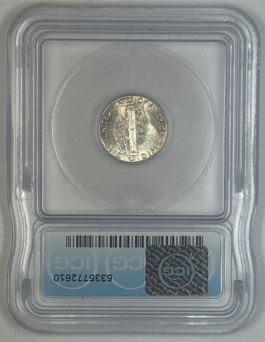 1944 Mercury Silver Dime 10c Coin Toned ICG MS 66 (54) B