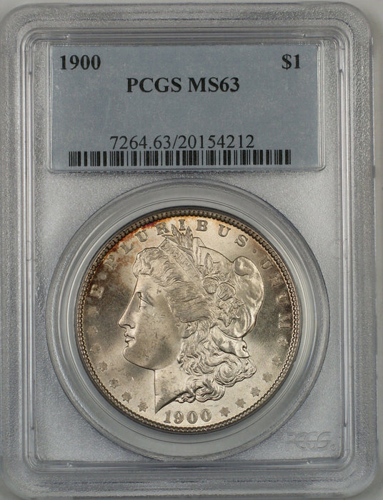 1900 Morgan Silver Dollar $1 PCGS MS-63 Toned (Better Coin) (4E)