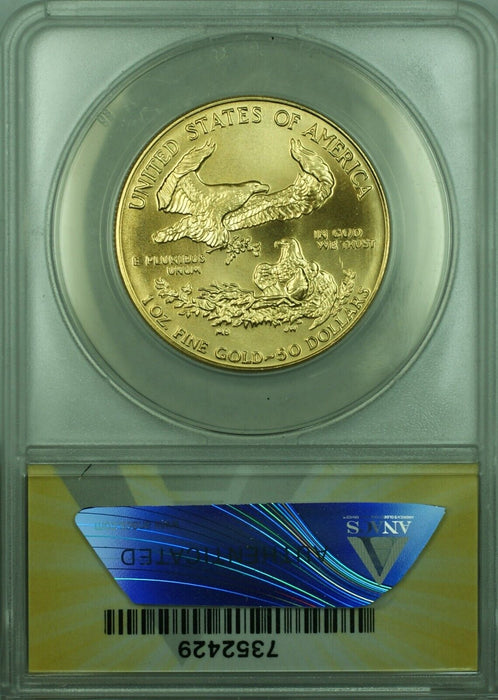 1991 American Gold Eagle AGE $50 1 Ounce Coin ANACS MS-70 Perfect Coin