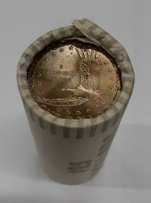 2000-P BU Roll of 25 Sacagawea Native American $1 Dollar Coins in OBW
