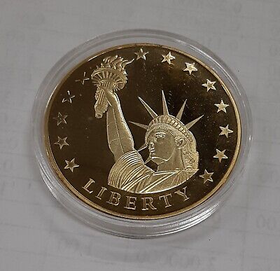 Statue of Liberty-Birth Of Our Nation American Mint Gold Plated Copper Round