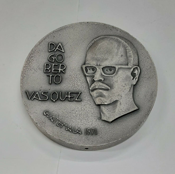 1971 Franklin Mint 6.3 Troy Ounce .925 Silver Medal of Dagoberto Vasquez - 63MM