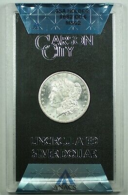 1882-CC GSA Hoard Morgan Silver Dollar $1 Coin ANACS MS-62 with Box & COA (101)