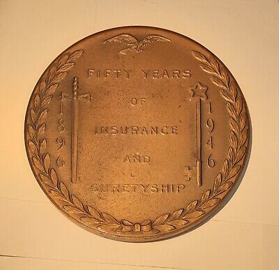 USF&G Insurance Baltimore, MD - 50 Years of Service 3 Inch Bronze Medal