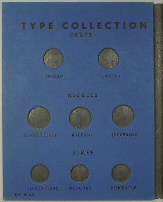 1952 Whitman Type Collection 20th Century United States Coins Folder No. 9046