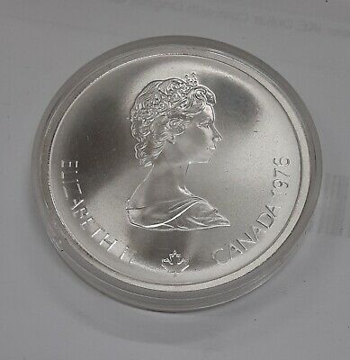 1976 Canada RCM 10 Dollar 1976 Montreal Olympic Games BU Silver Coin - Stadium