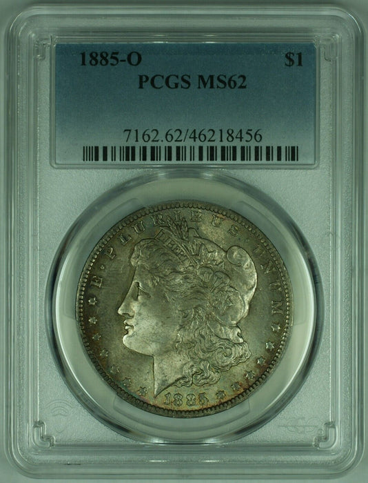 1885-O Morgan Silver Dollar PCGS MS-62 Better Coin W/Toning (25A)