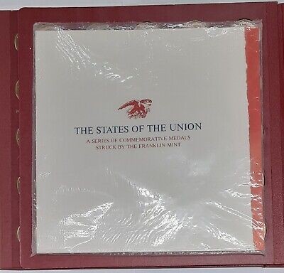 The Franklin Mint States of the Union Series 50 Bronze Proof Medals Set