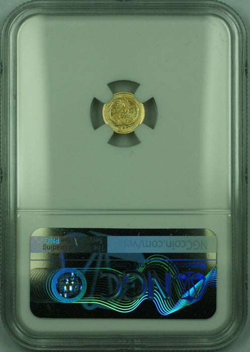 1860 R Guatemala 4 Reales Gold Coin NGC AU Details-Cleaned