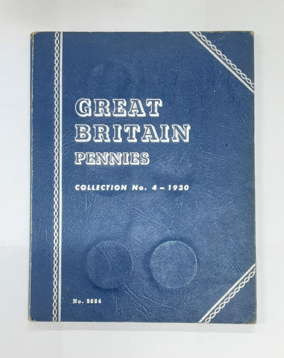 Empty Whitman Great Britain Pennies Collection Folder 1930-1955 No.9684 Used