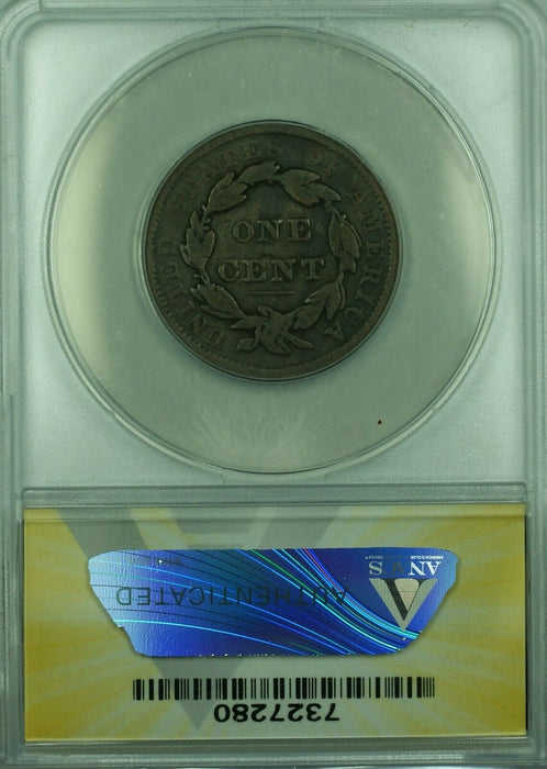 1838 Coronet Head Large Cent ANACS VG-8 (42C)