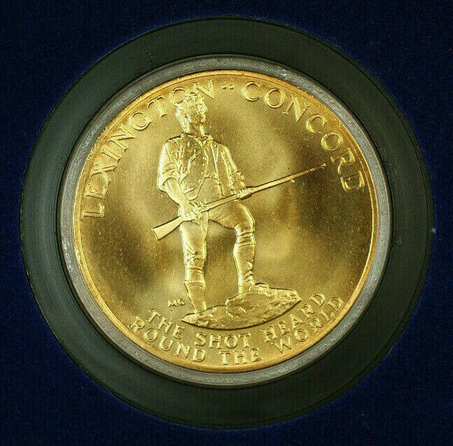 1975 Paul Revere Lexington Concord Medal American Revolution Bicentennial OGP
