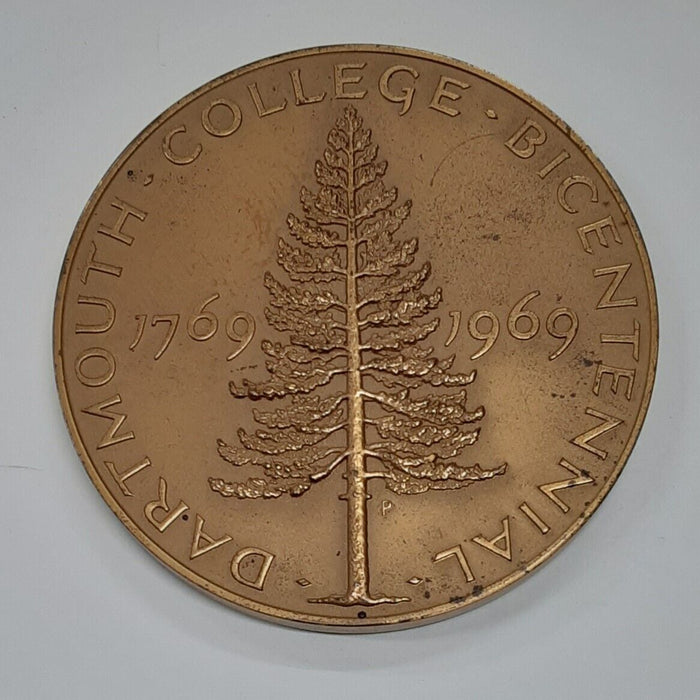 1969 200th Anniversary of Dartmouth College 3 Inch Bronze Medal