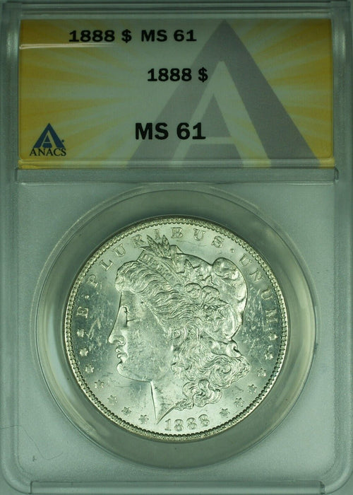 1888 Morgan Silver Dollar S$1 ANACS MS-61 (26)