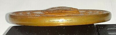 Vintage HR 2 7/8" Dia. Bronze Medal Dionysus by MACo Medalists Soc. 2nd Issue