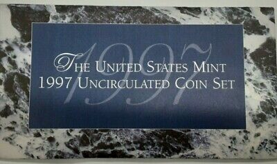 1997 P&D United States 10 Coin BU Mint Set as Issued In OGP W/ Envelope & COA