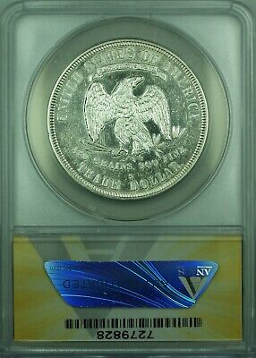 1878-S Trade Dollar $1 Coin ANACS AU-50 Details NOT Whizzed (39)