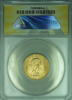 1967 Great Britain Gold Sovereign of Elizabeth II ANACS MS-65 (DW)