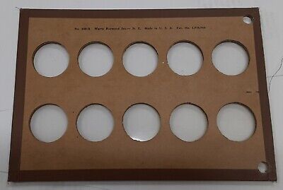 Empty Vintage Nat'l Coin Album Page Commemorative Halves No.349B /Wayte Raymond