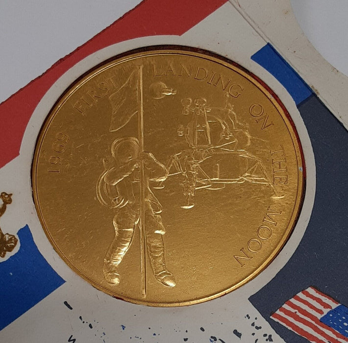 Apollo XI Bronze Medal 1st Lunar Landing 1969 Aldrin Armstrong Collins
