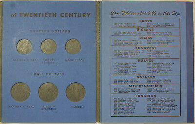 1952 Whitman Type Collection 20th Century United States Coins Folder No. 9046