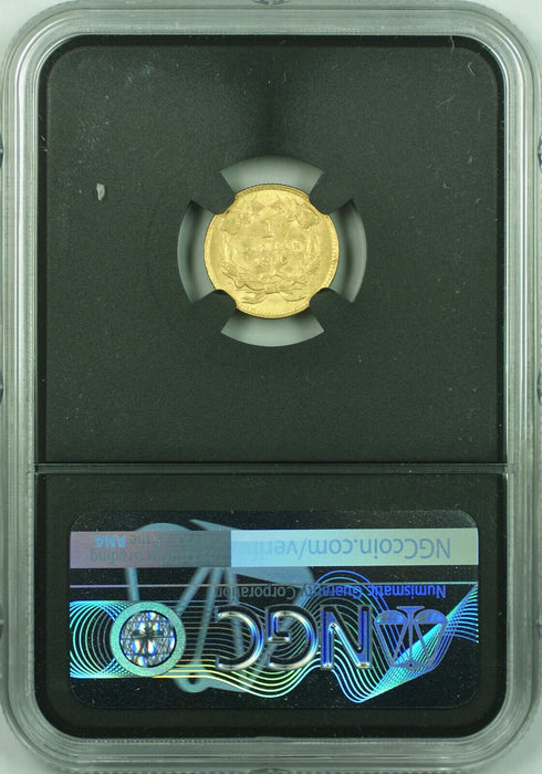 Deadwood Collection LIMITED Offering 1856 Upright 5 Type 3 $1 Gold NGC MS-60 CAC