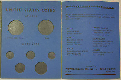 1952 Whitman Type Collection 20th Century United States Coins Folder No. 9046