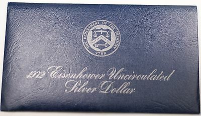 1972-S Uncirculated 40% Silver Eisenhower IKE Dollar Coin Mint Packaging UNC