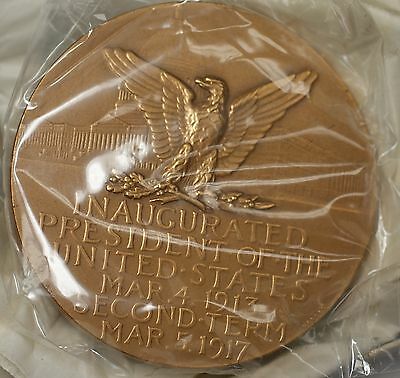 US Mint Woodrow Wilson Presidential High Relief Bronze Inaugural Medal