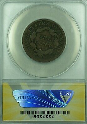1834 Coronet Head Large Cent ANACS VG-8 Details Edge Damaged (41)