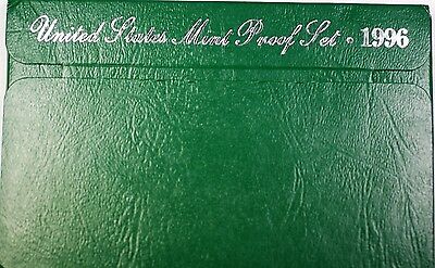 1996-S US Mint Proof Set 5 Gem Coins w/ Box & COA