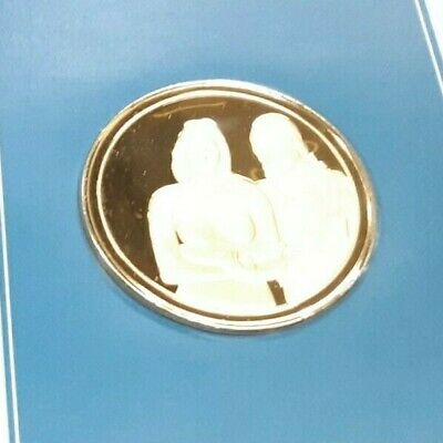 Masterpieces of Impressionism Gold Plated .925 Silver PR Medal - Tahitian Women