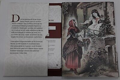 Germany Bros. Grimm Complete Set of 10 Silver Commem Medals in Original Folder