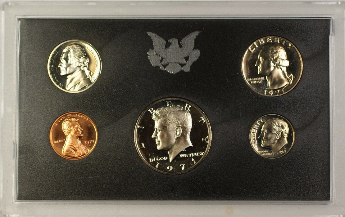 1971-S US Mint 5 Coin Proof Set - Coins Only - NO BOX