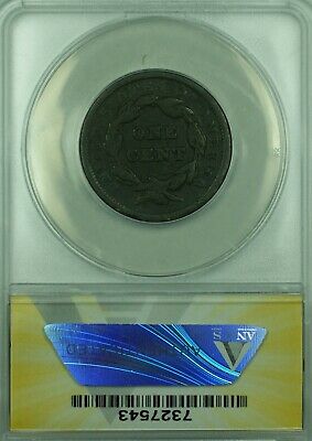 1840 Braided Hair Large Cent 1C Coin ANACS GOOD-4 Details Corroded (42)