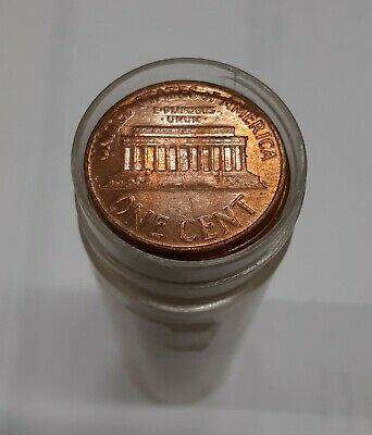 1962-D US Lincoln Cents BU Roll 50 Coins Total in Coin Tube