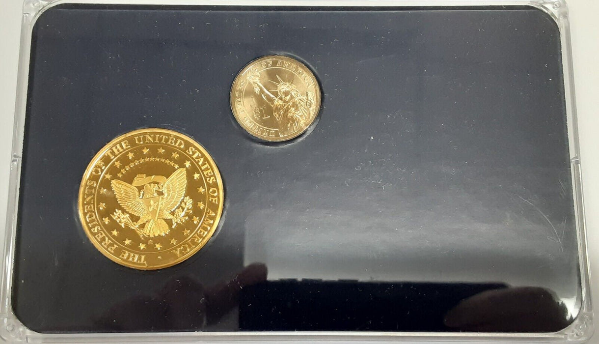 Washington Presidential Proof Set American Mint 40MM Gold Plated Copper Round
