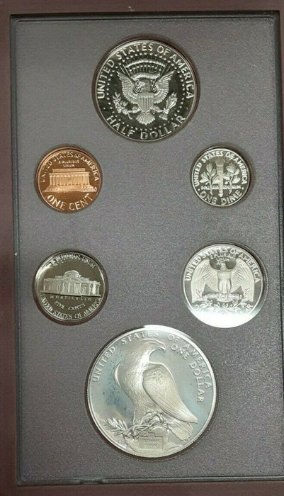 1984-S Prestige Set 6 Gem Proof Coins Olympic Silver $1 US Mint OGP