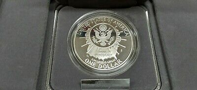 1991-S Mount Rushmore Commemorative Coin Proof Silver Dollar in OGP W/COA