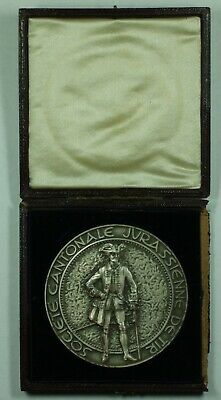 ND Switzerland Silver Swiss Cantonale Shooting Medal in Original Case