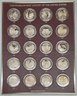 The Franklin Mint History of the US - Complete 200 Pc Bronze Proof Medals Set