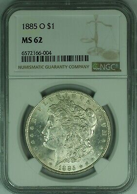 1885-O Morgan Silver Dollar $1 NGC MS-62 (46B)