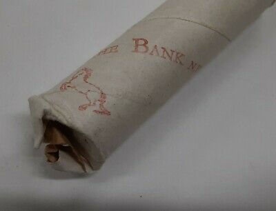 1962 Netherlands Roll - 50 BU 1 Cent Coins in Dutch Bank Wrapper - See Photos