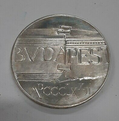 1972 Hungary 100 Forint Silver Uncirculated Coin Budapest Commemorative